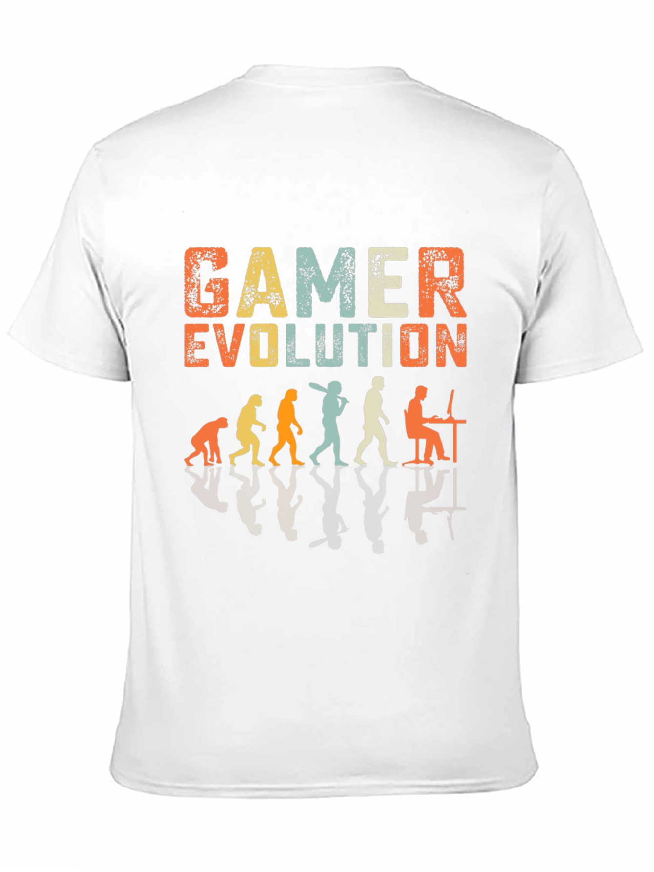 Black Gamer Evolution Graphic T-Shirt - Black Cotton Tee view 11