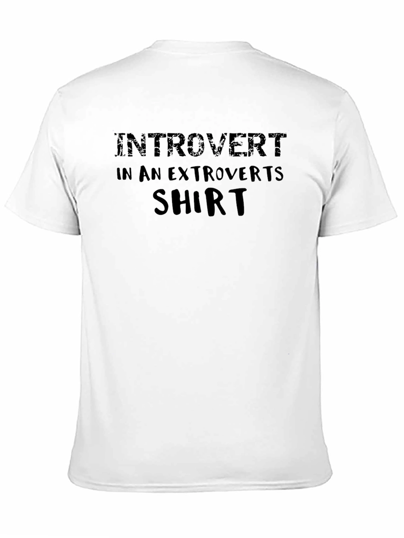 Black Introvert in an Extrovert's Shirt - Funny Graphic Tee view 11