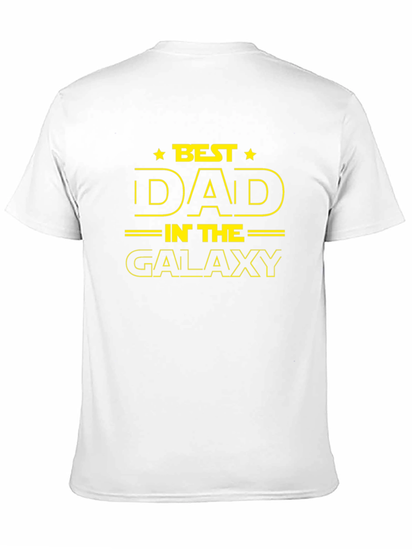 Black Best Dad in The Galaxy Black T-Shirt view 11