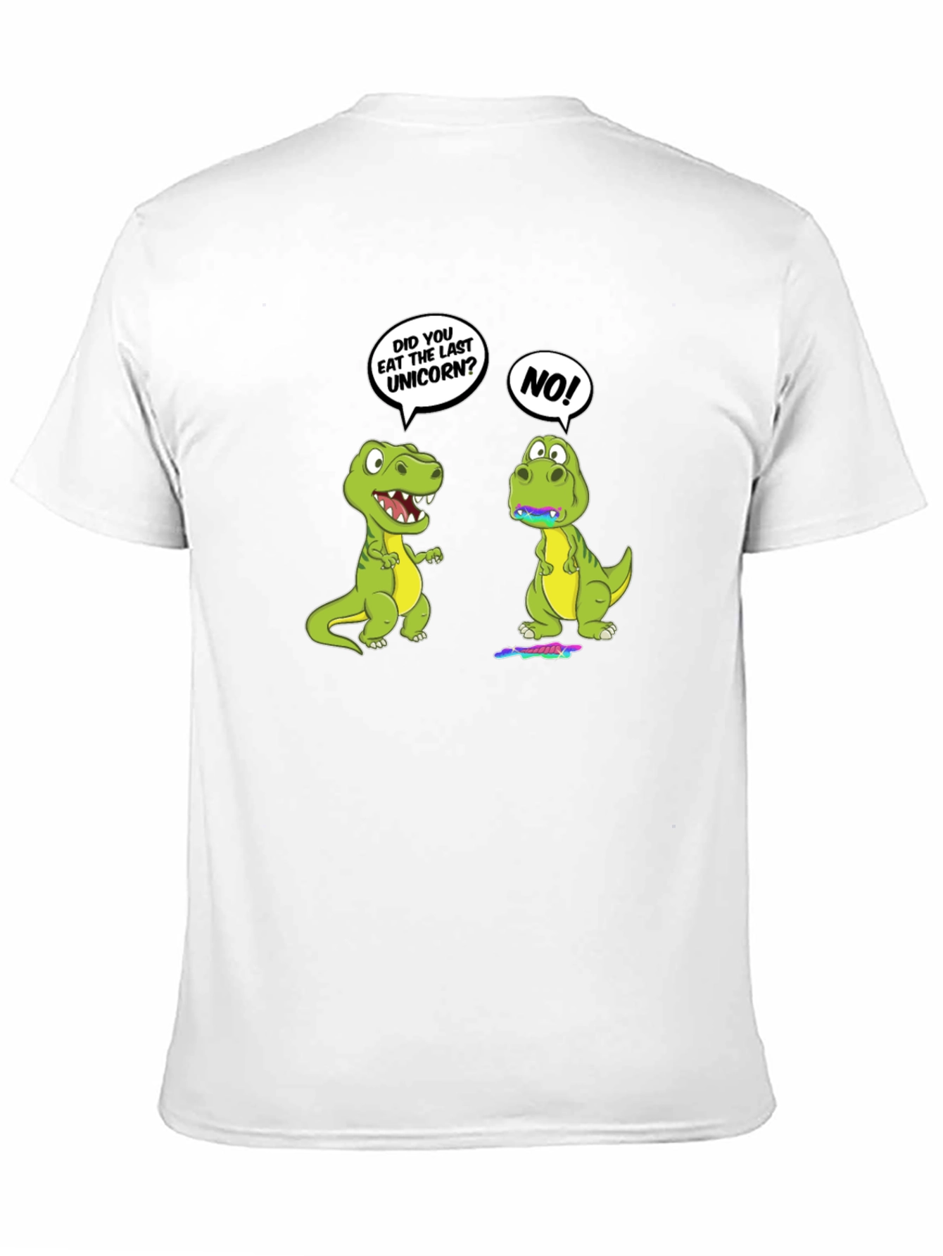 Black Funny Dinosaur Unicorn T-Shirt view 11