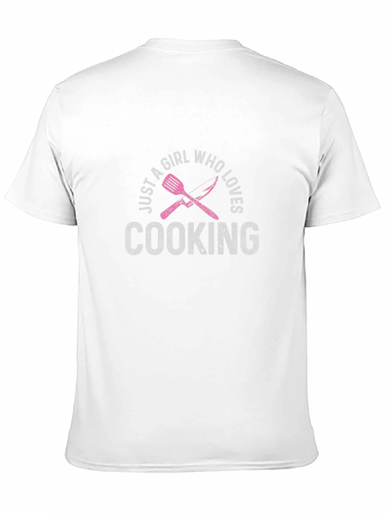 Black Just a Girl Who Loves Cooking T-Shirt view 11