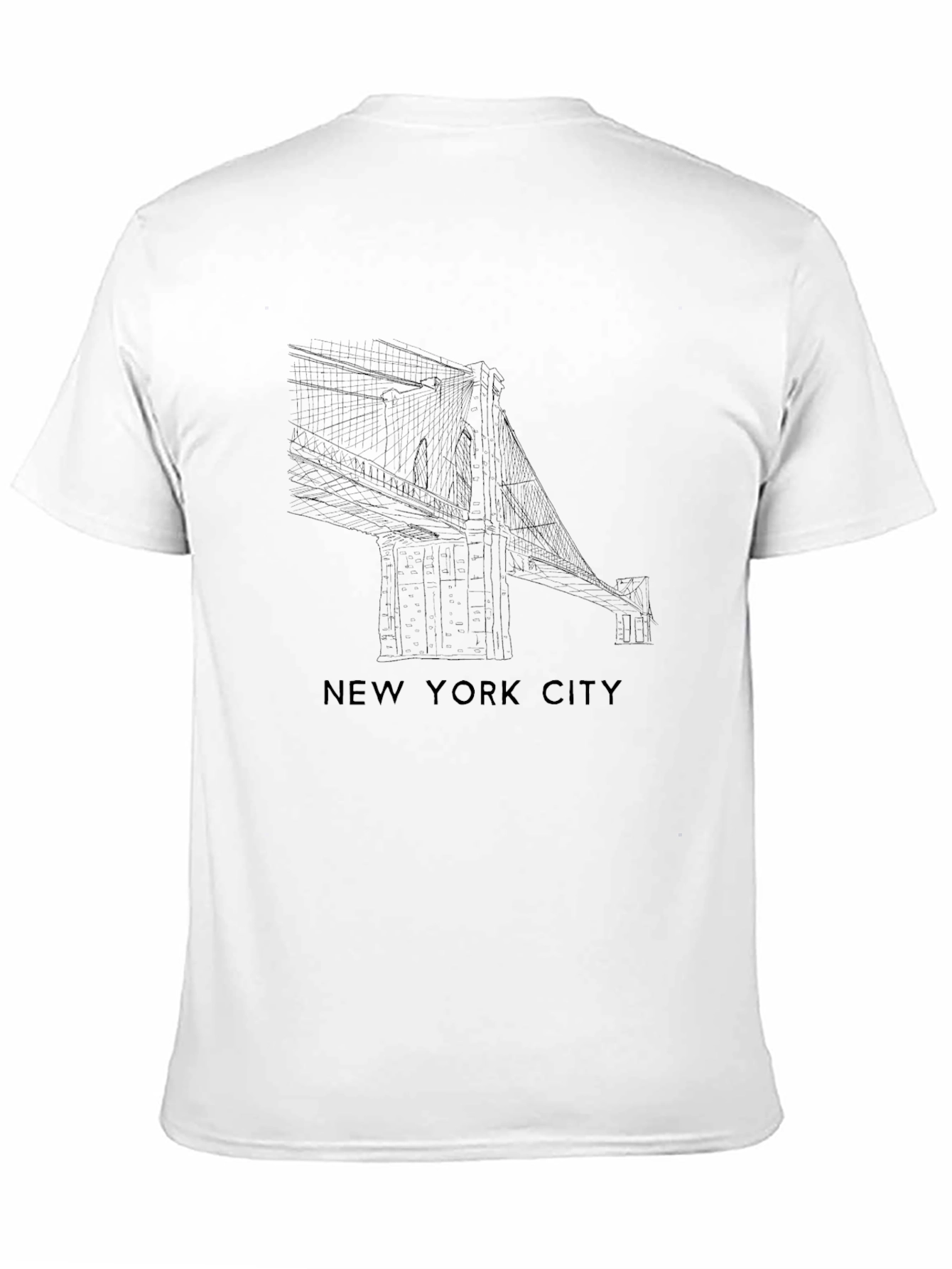 Black New York City Bridge Graphic T-Shirt view 11