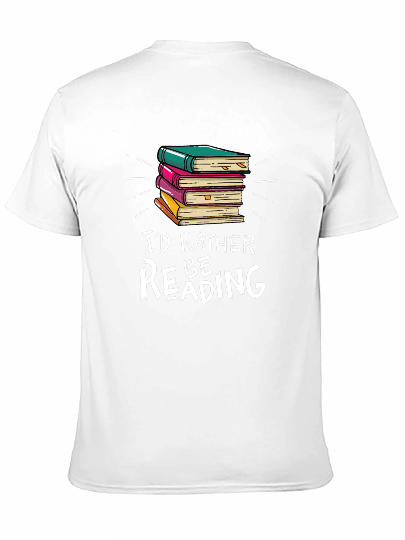 Black I'd Rather Be Reading Graphic T-Shirt view 11
