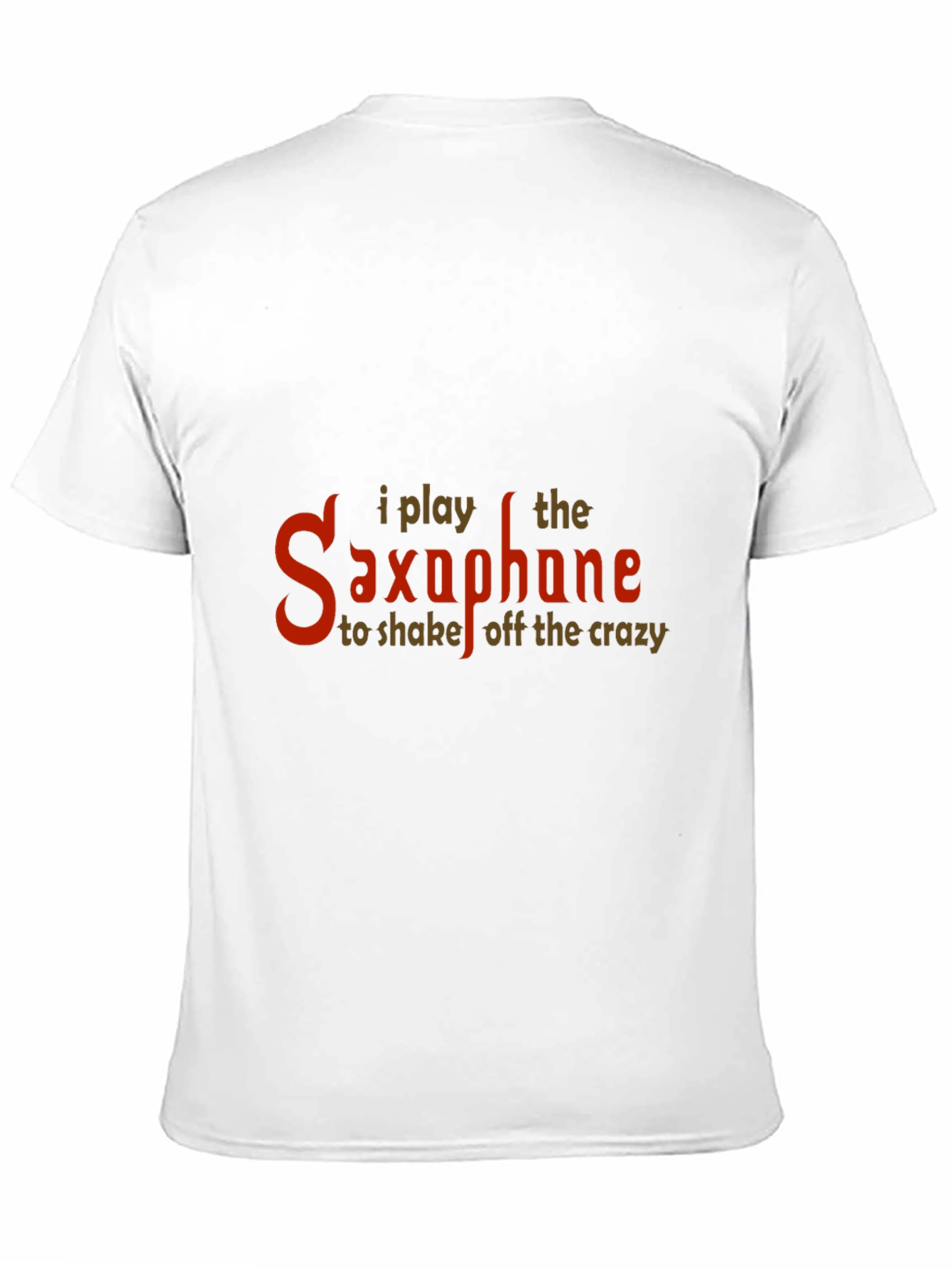 Black I Play Saxophone Funny Music T-Shirt view 11