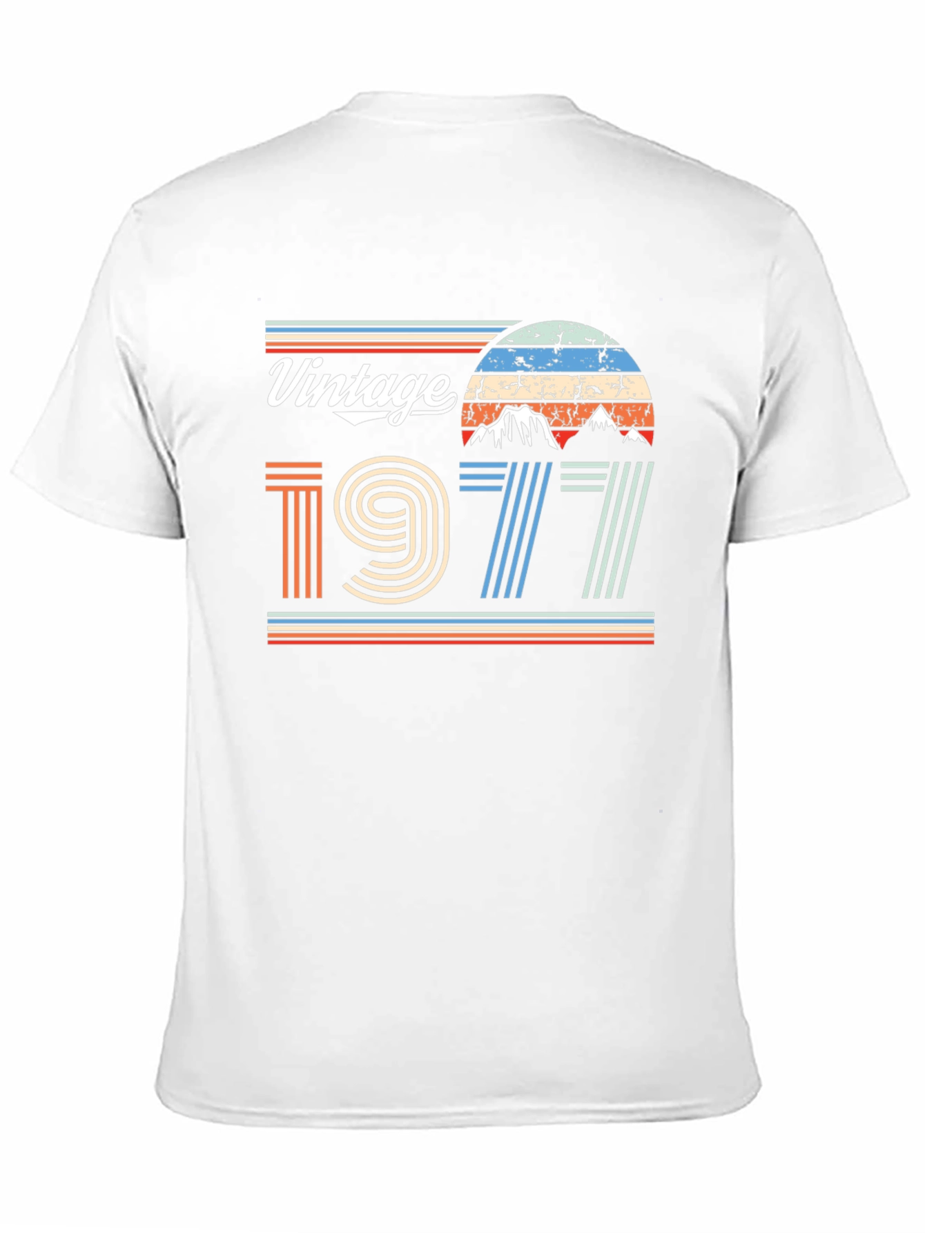 Black Vintage 1977 Graphic T-Shirt Retro Style Tee view 11