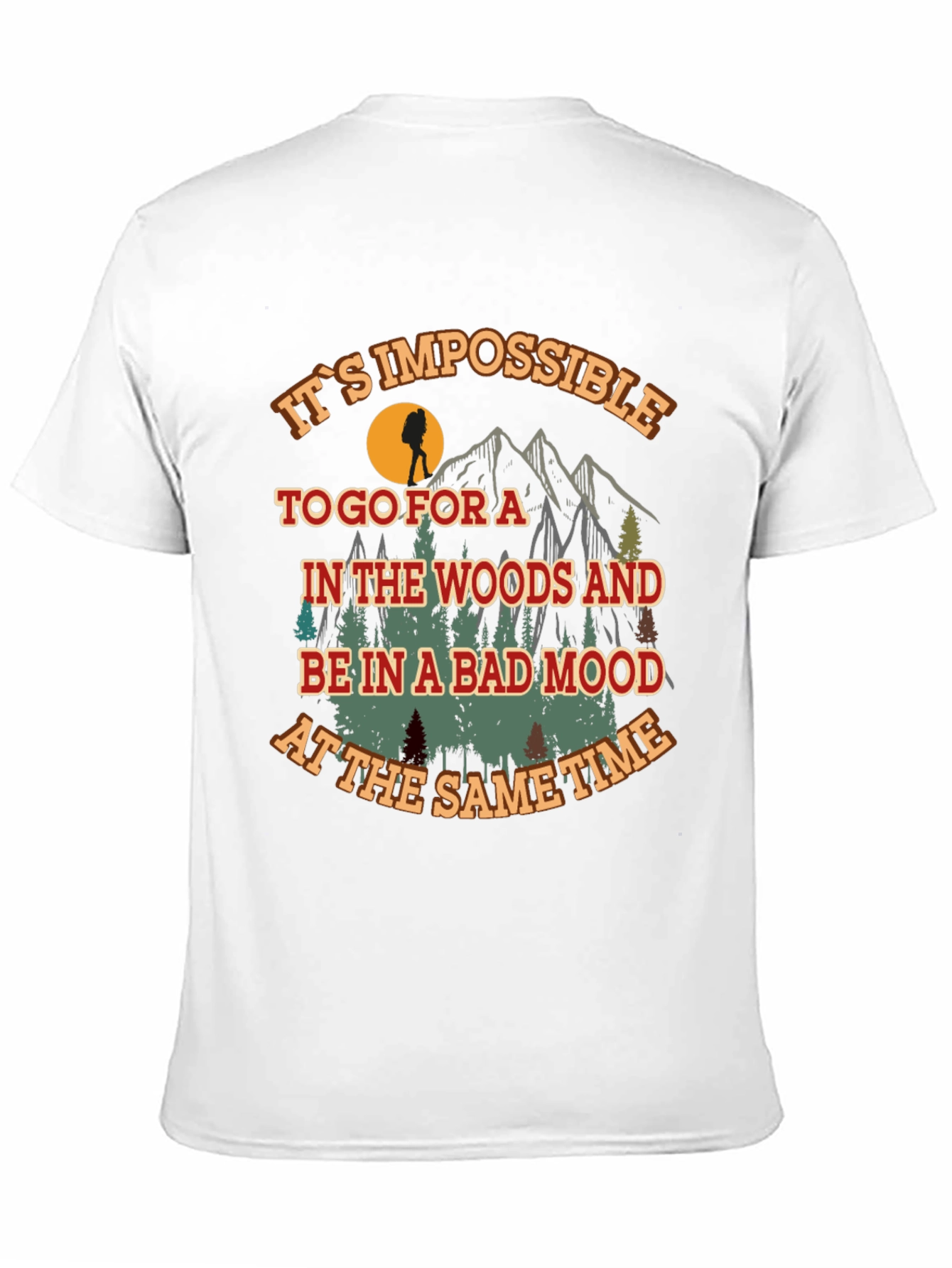 Black Hiking Adventure Graphic Tee - Bad Mood Impossible view 11