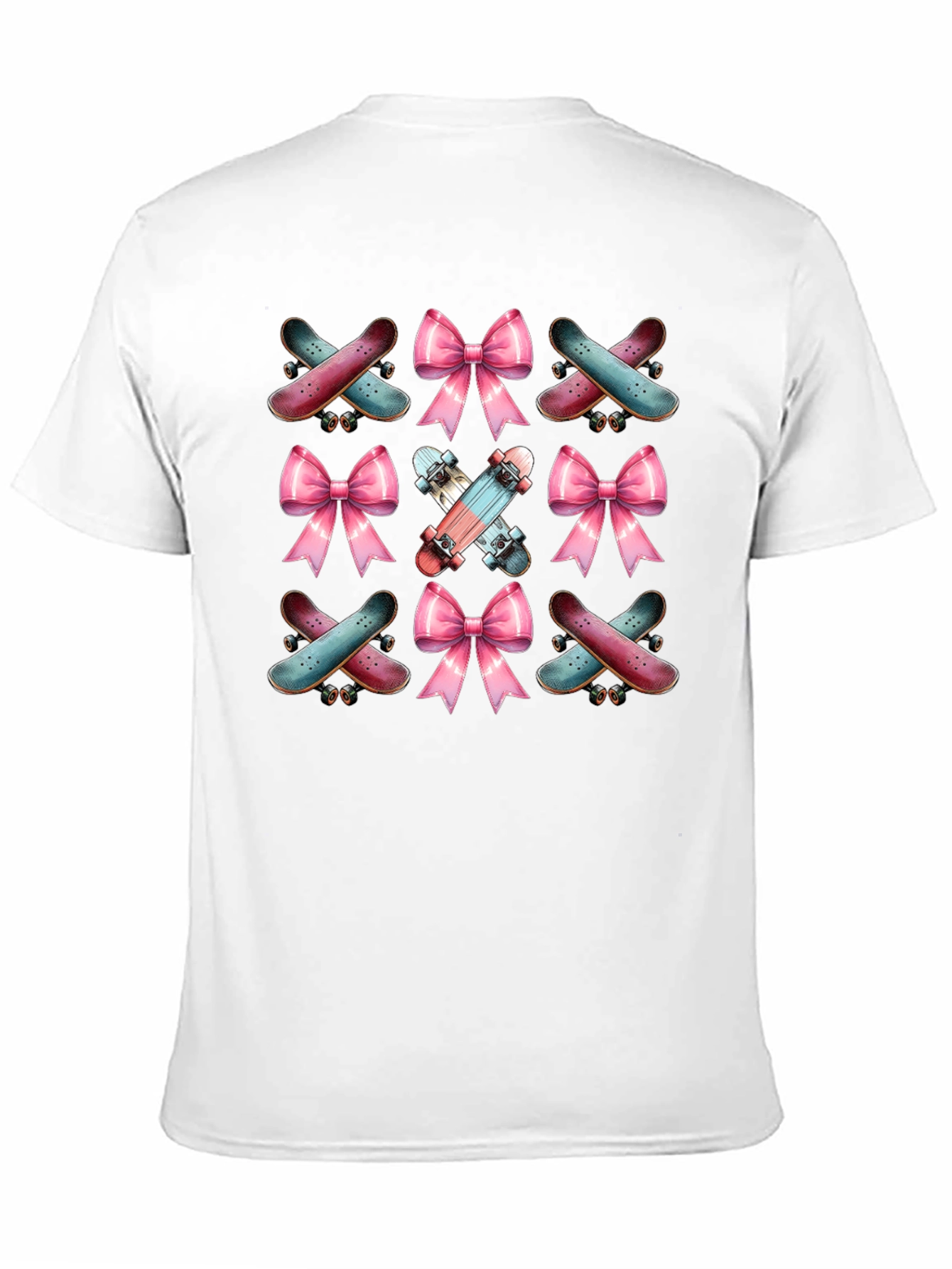Skateboard & Bows Graphic Tee - 11