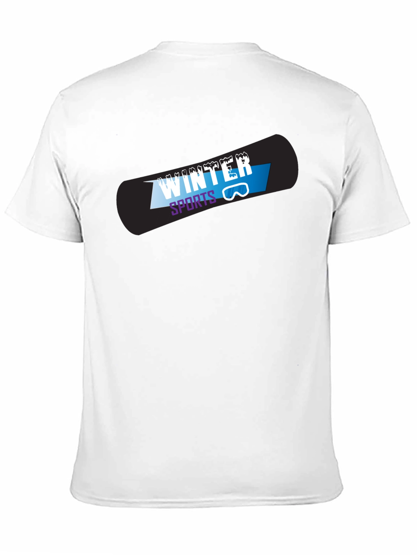 Black Winter Sports Graphic T-Shirt view 11