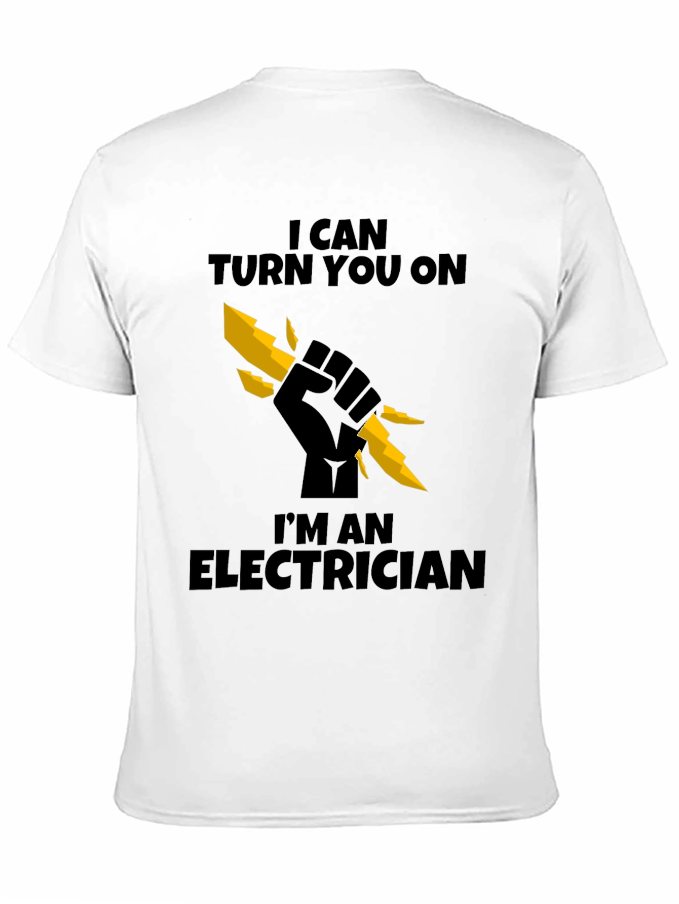 Black Electrician T-Shirt - I Can Turn You On view 11