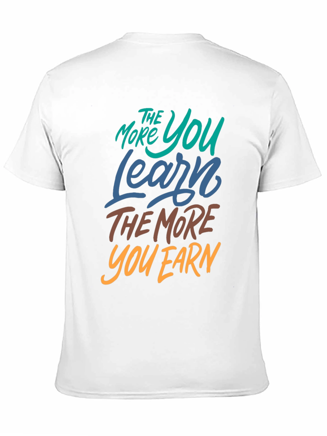 Black Learn More Earn More Graphic Tee view 11