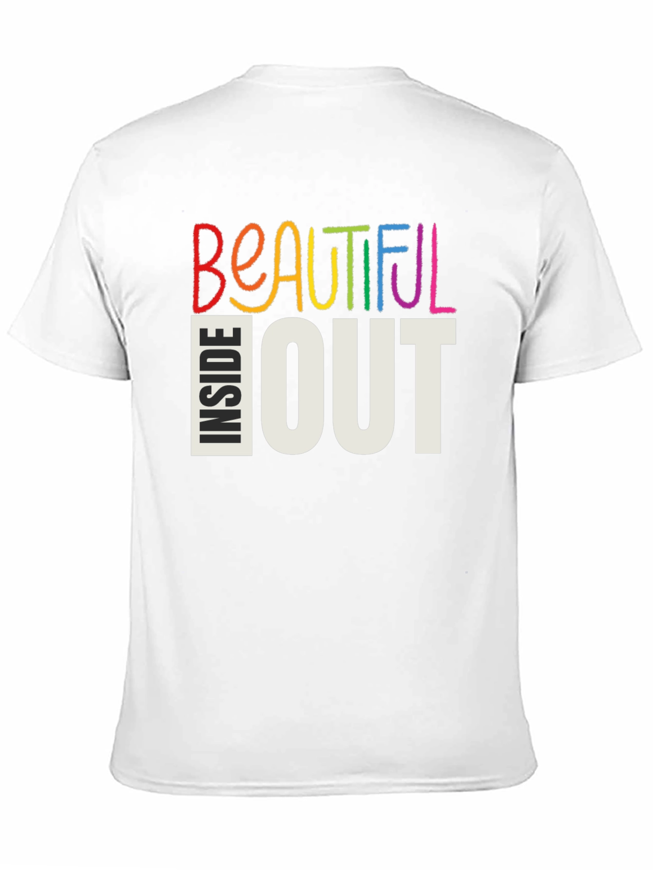 Black Beautiful Inside Out Graphic Tee - Stylish Comfort view 11