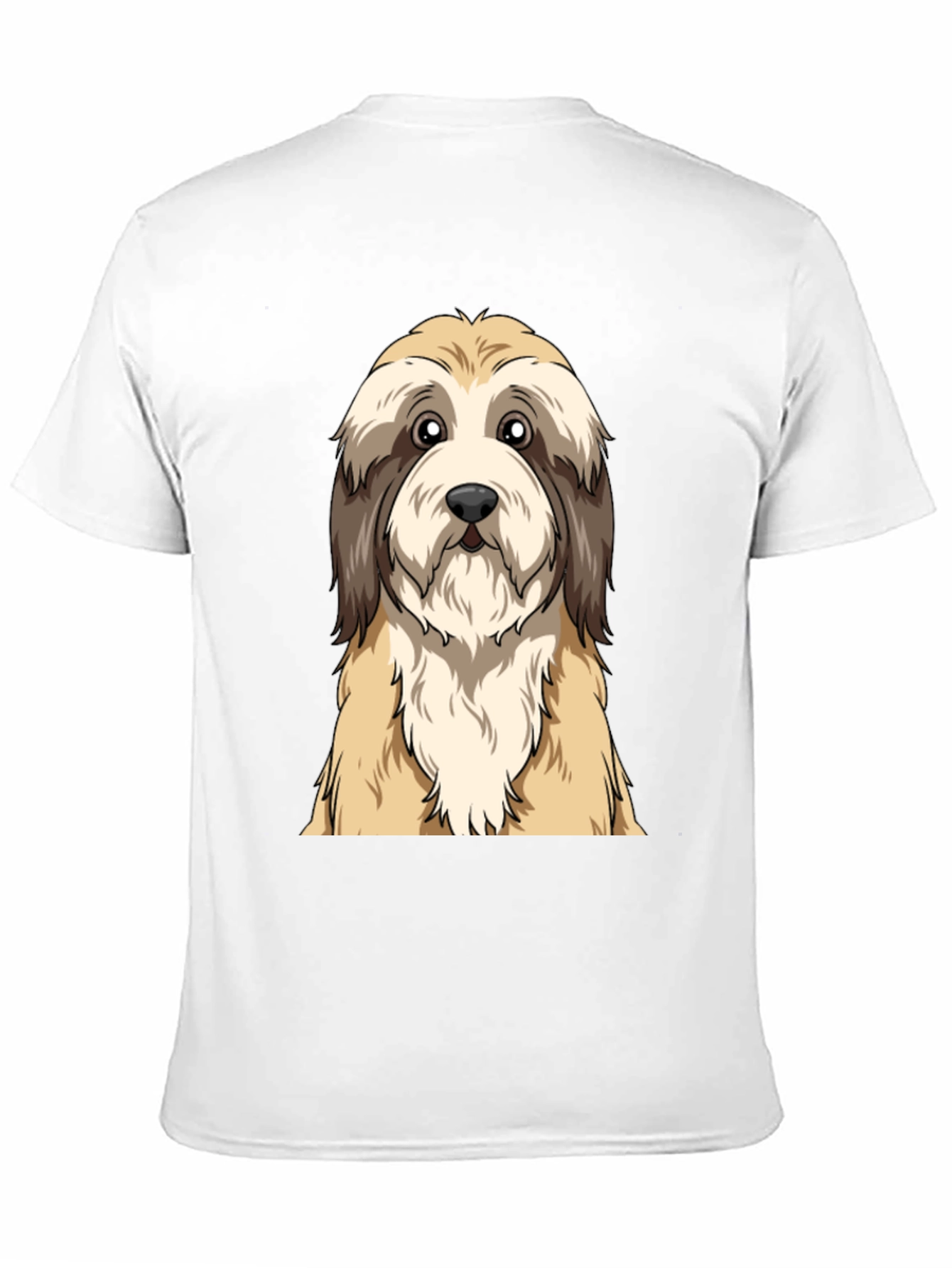 Black Cute Dog Graphic Tee - Unisex Black T-Shirt view 11