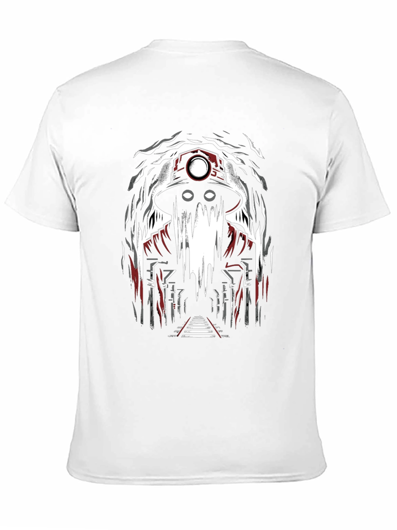 Black Miner Ghost Graphic Tee - Spooky Cool Design view 11