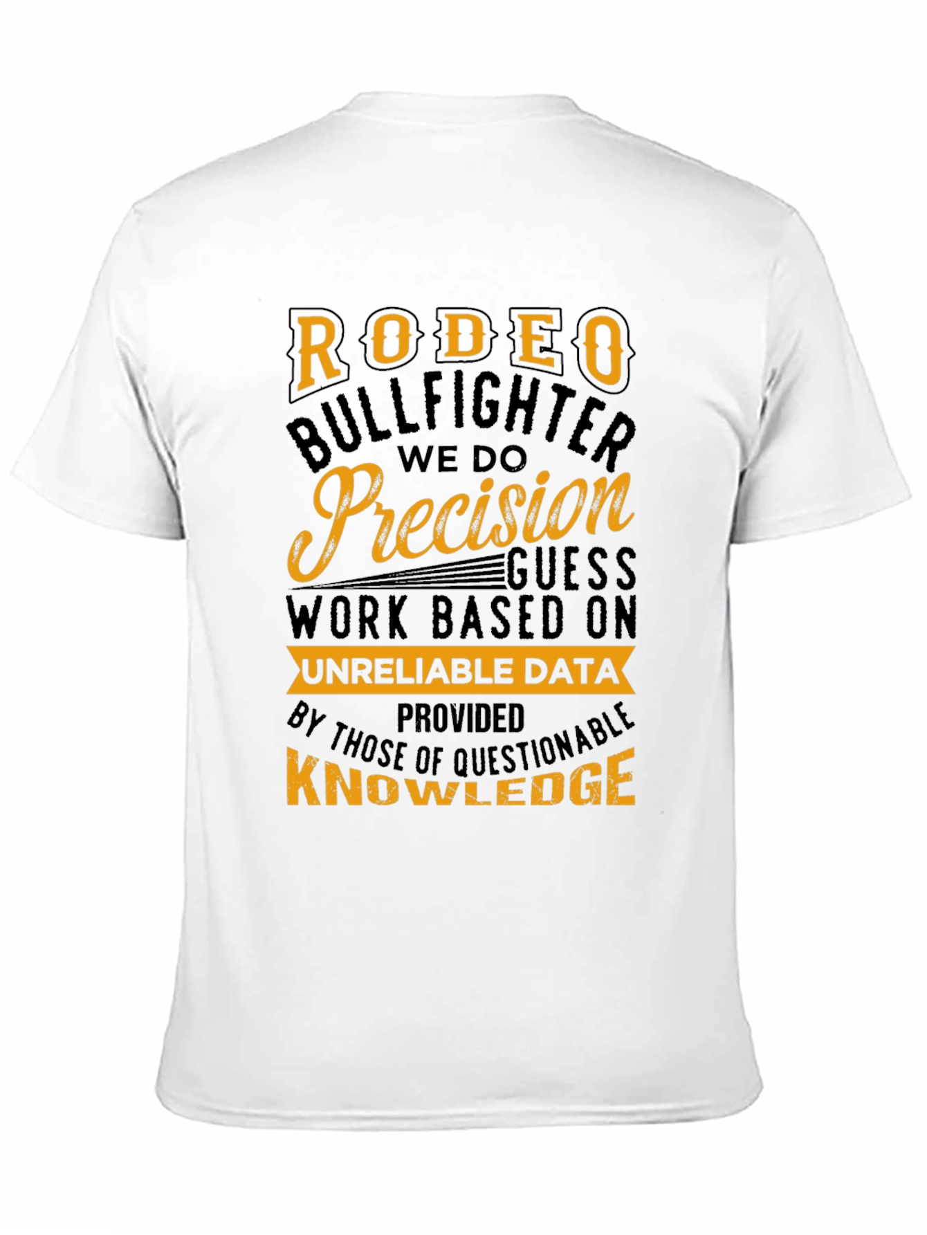 Black Rodeo Bullfighter Precision Graphic T-Shirt view 11