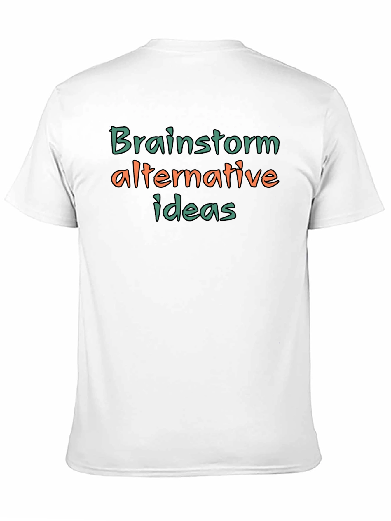 Black Brainstorm Alternative Ideas Graphic T-Shirt view 11