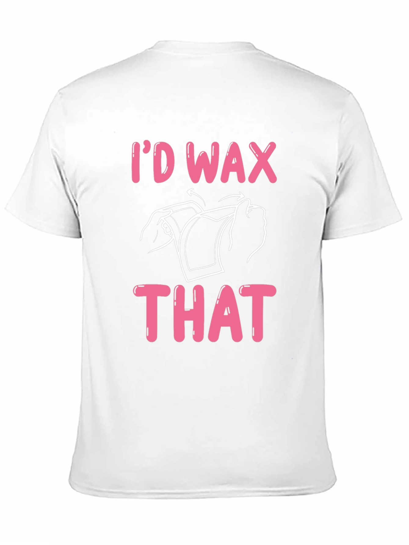 Black I'd Wax That Graphic Tee - Funny T-Shirt view 11