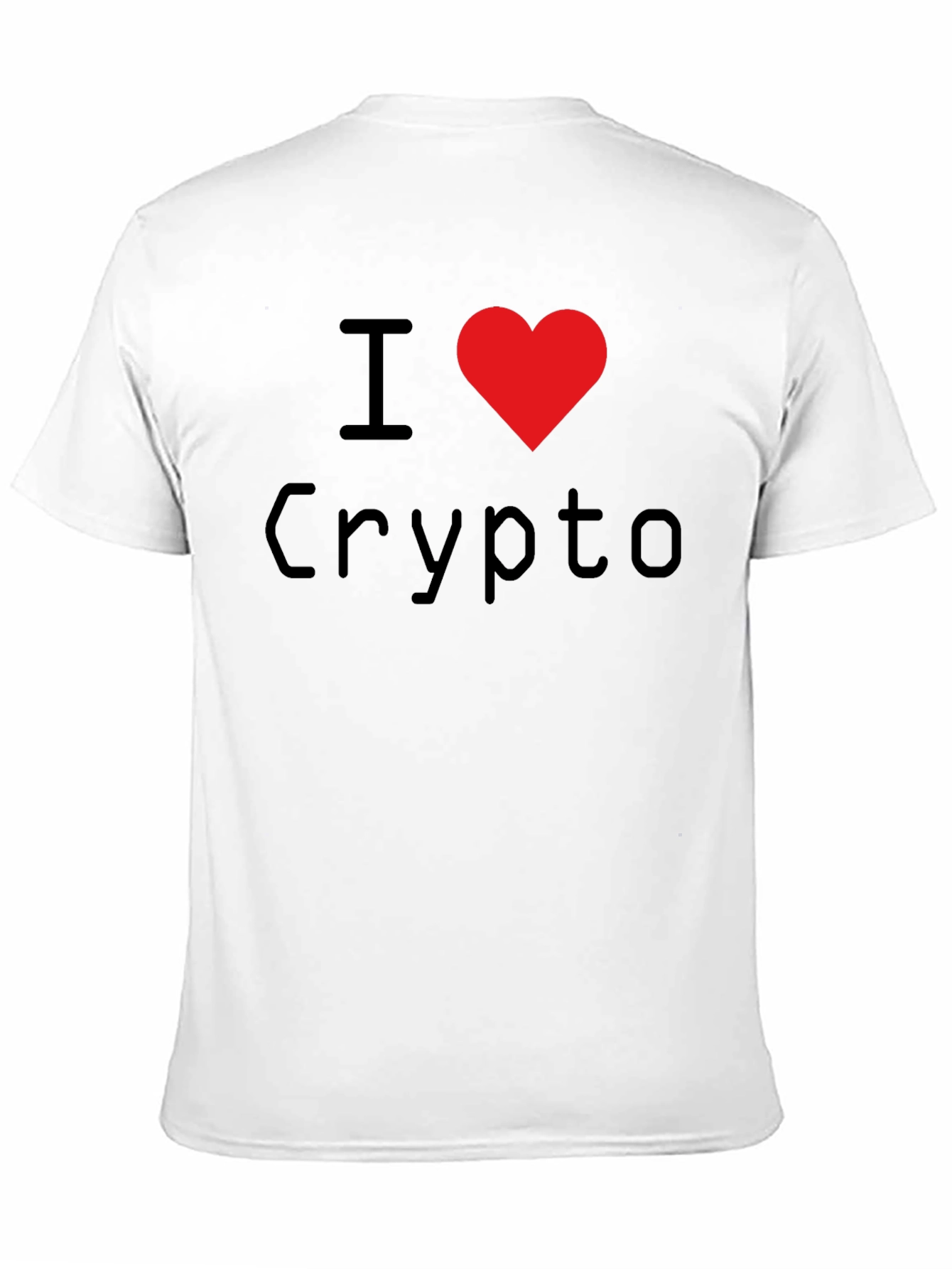 Black I Heart Crypto Black T-Shirt view 11