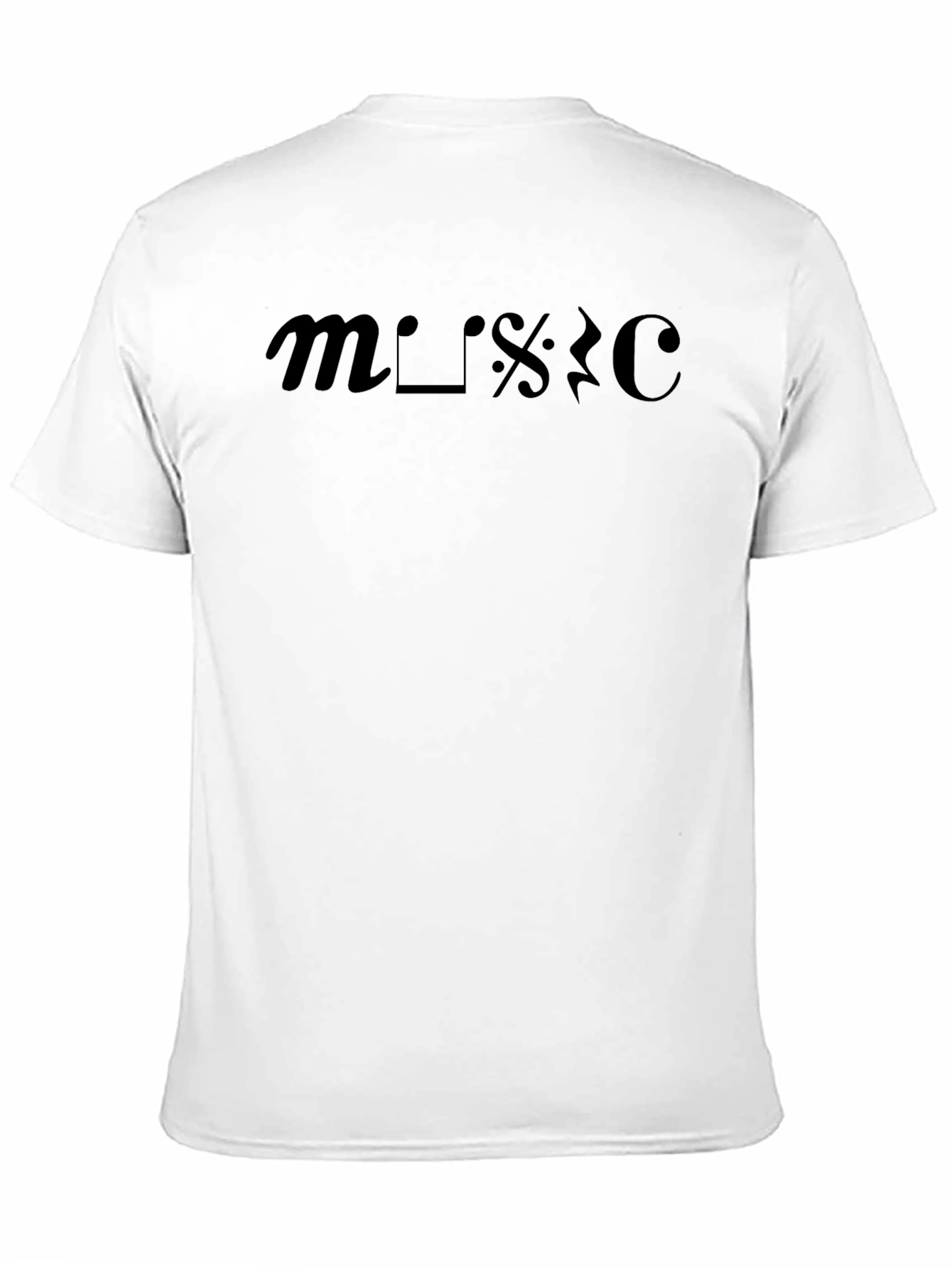 Black Music Symbol Graphic Black Tee - Stylish & Unique view 11