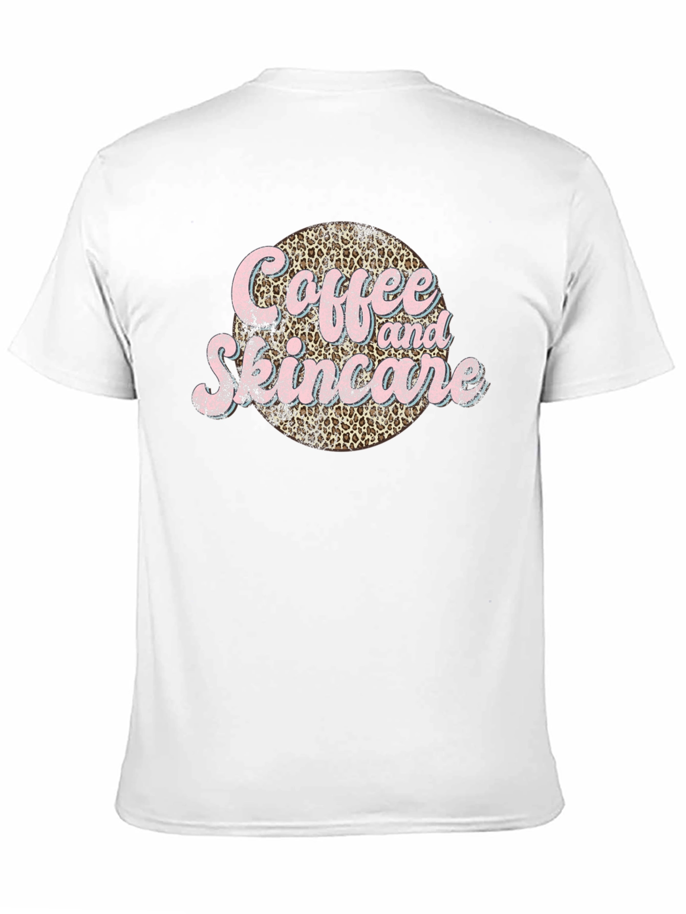Black Coffee & Skincare Leopard Print Graphic Tee view 11