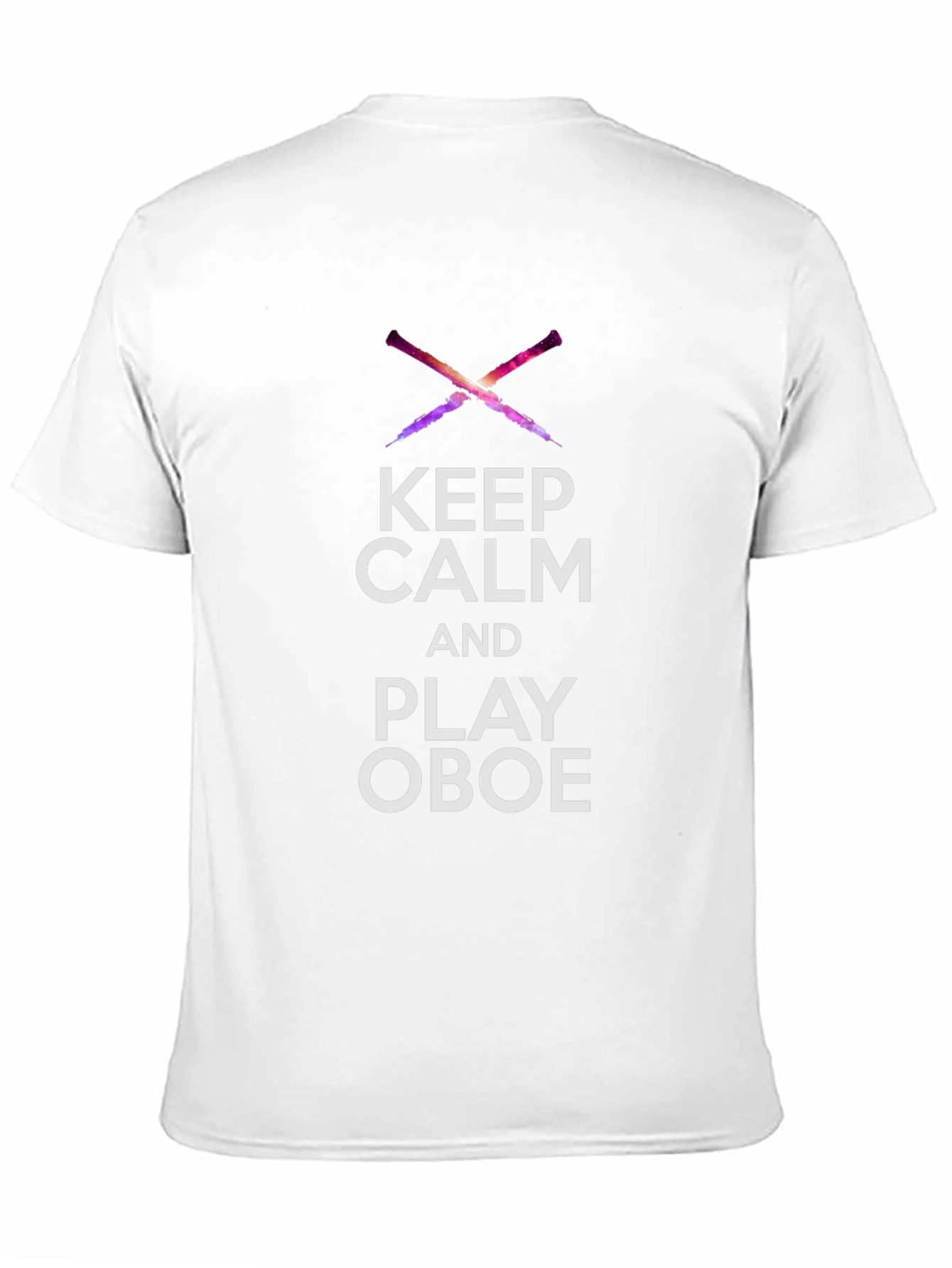 Black Keep Calm and Play Oboe T-Shirt view 11