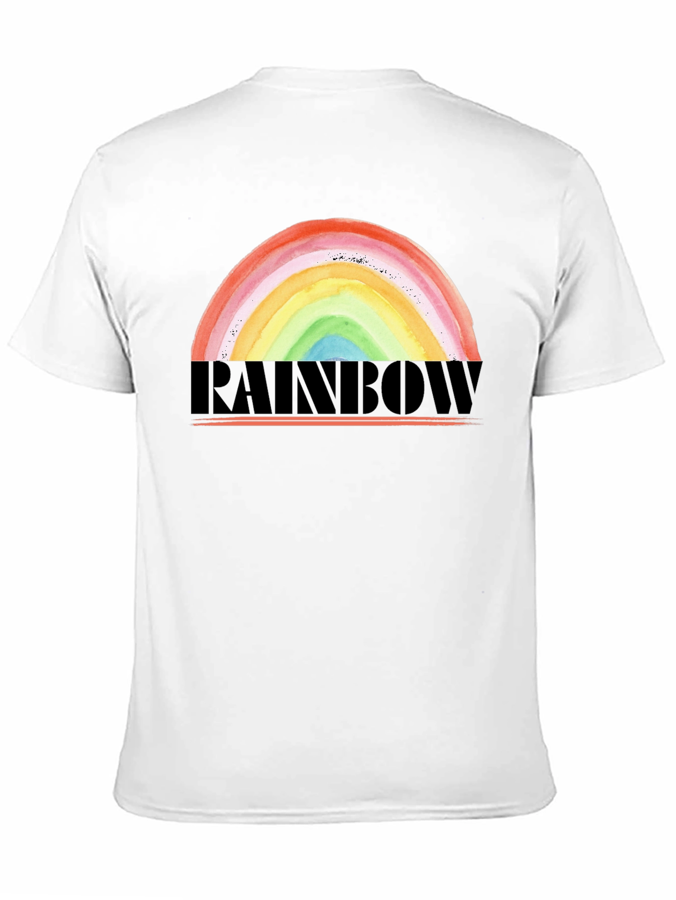 Black Rainbow Graphic Tee - Colorful Pride Design T-Shirt view 11