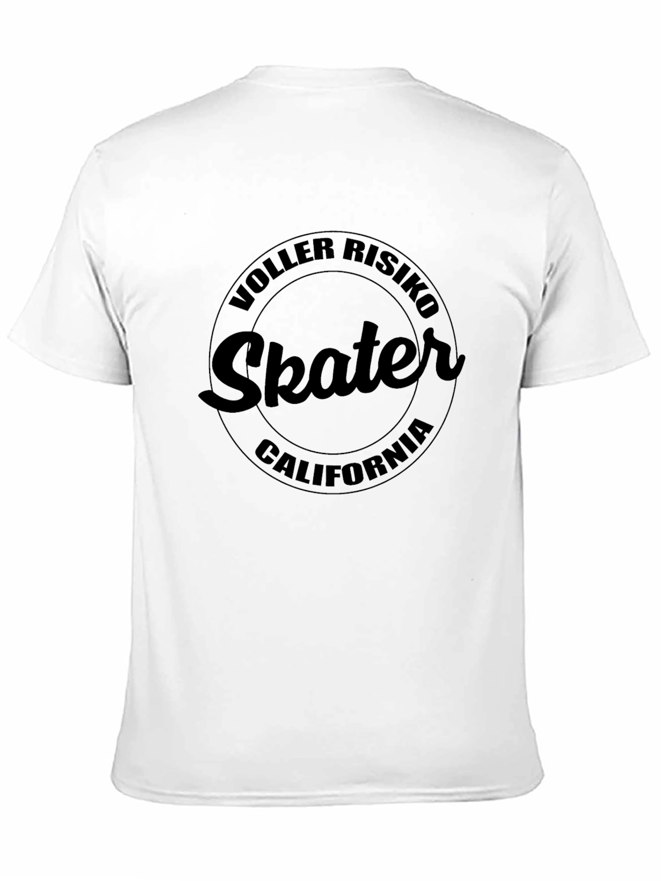 Black Voller Risiko Skater California Black T-Shirt view 11