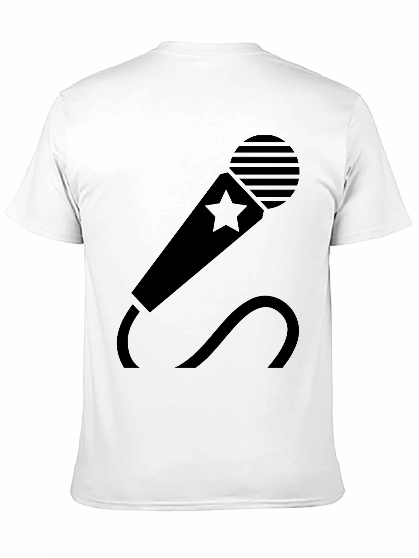 Black Starry Mic Graphic Tee - Black view 11