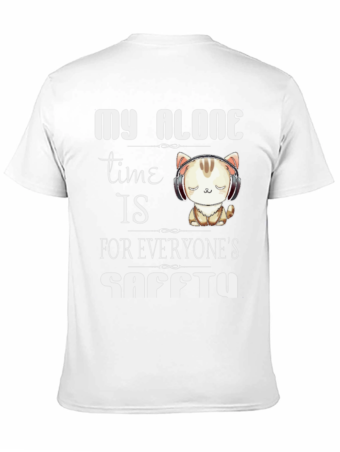 Black My Alone Time T-Shirt view 11