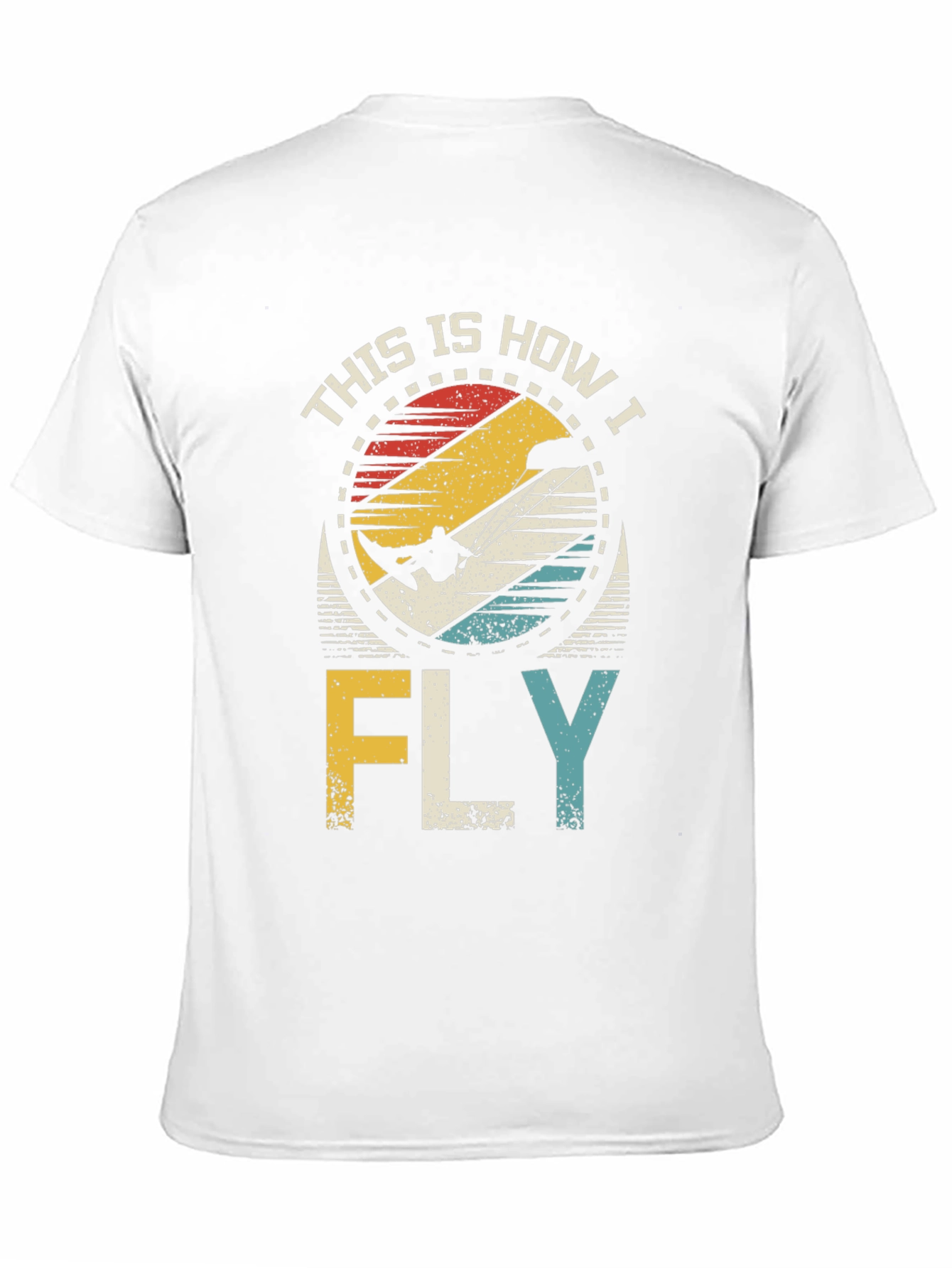 Black This Is How I Fly Retro T-Shirt view 11
