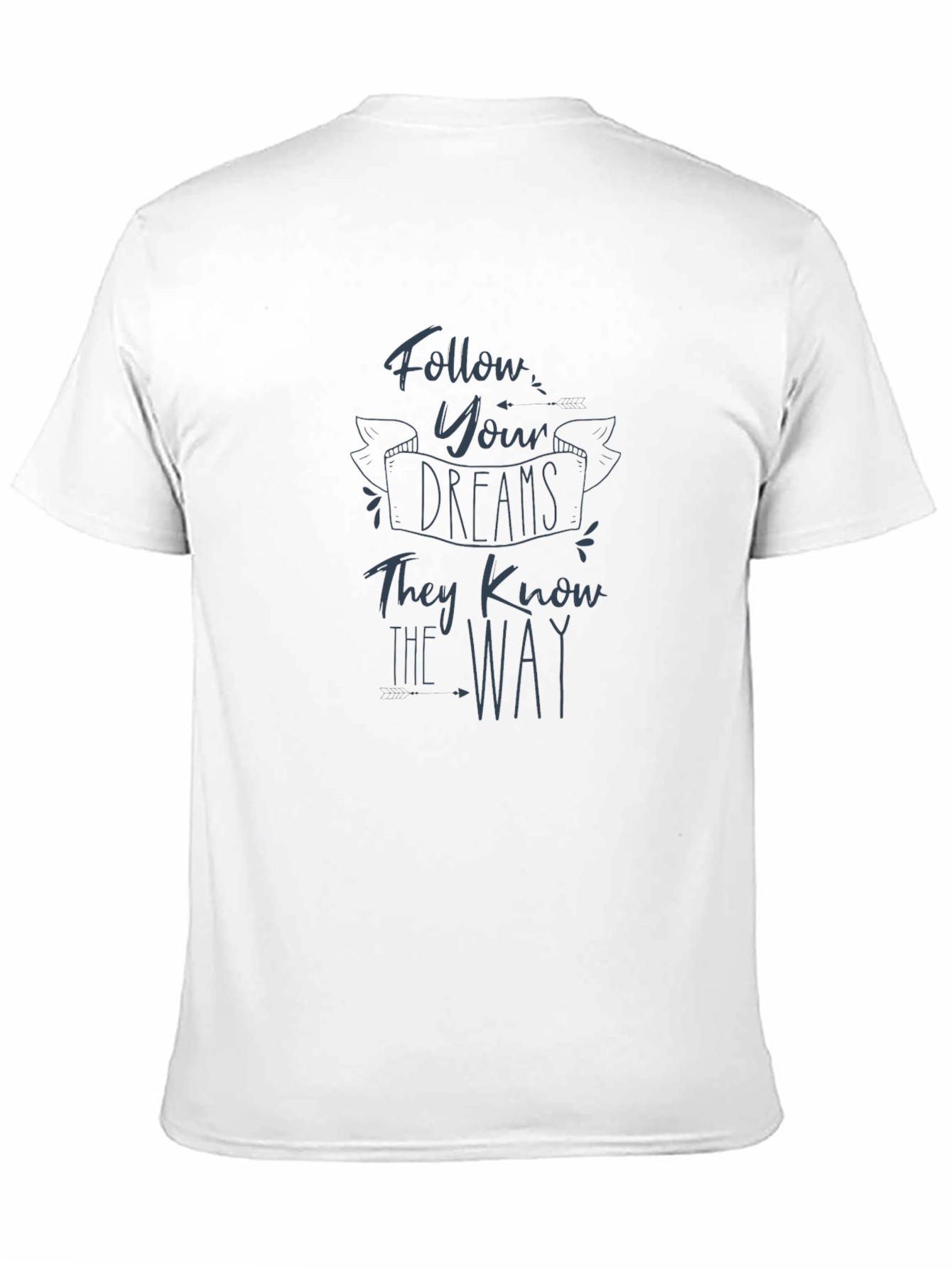 Black Follow Your Dreams Graphic Tee - Soft Black T-Shirt view 11