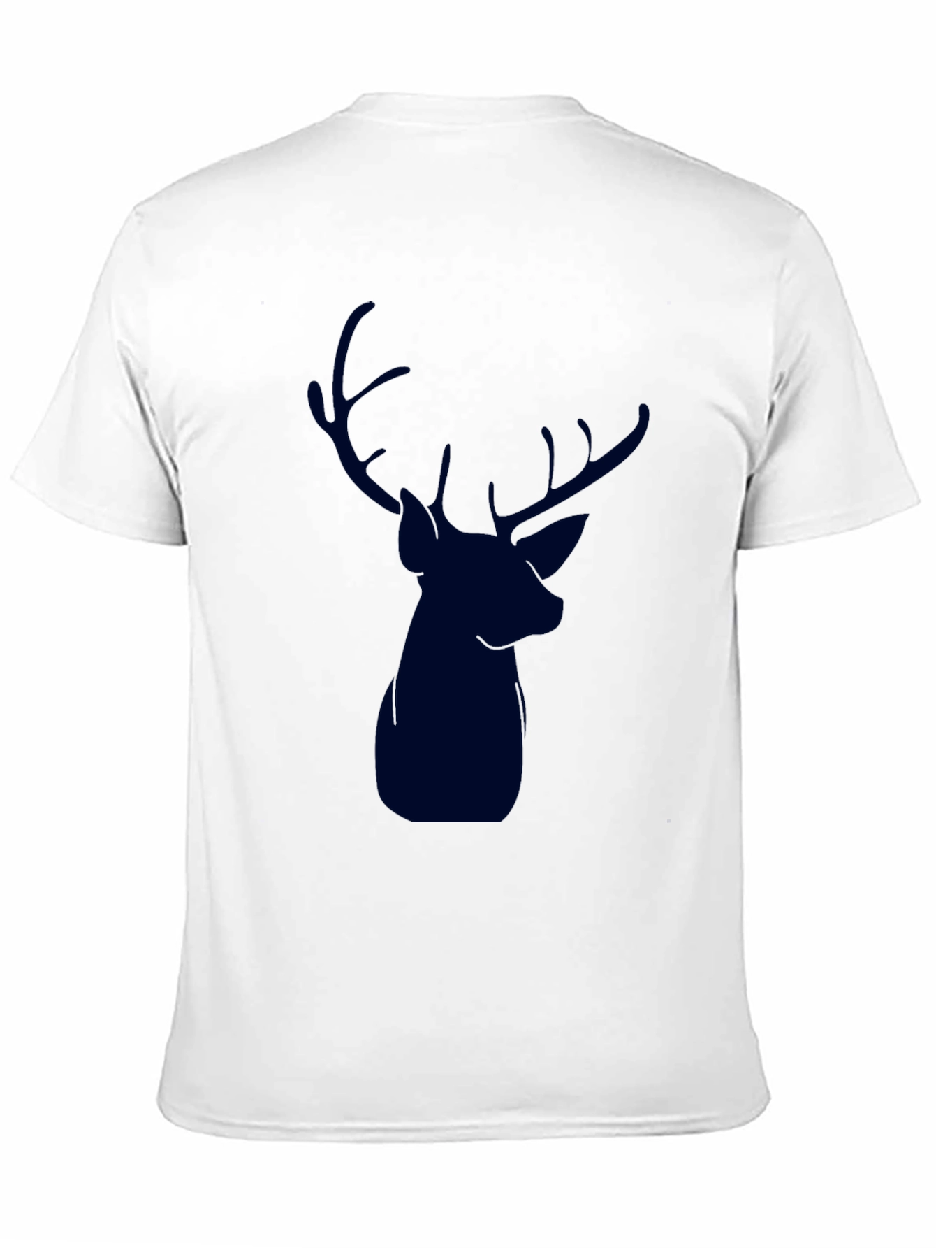 Black Men's Black Deer Graphic T-Shirt view 11
