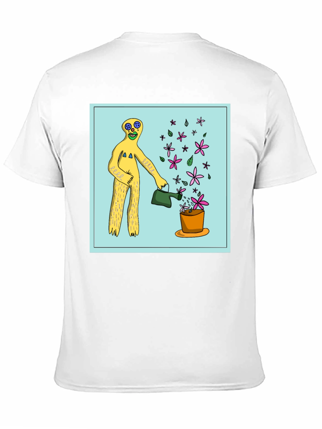 Black Surreal Gardener Graphic T-Shirt - Black view 11