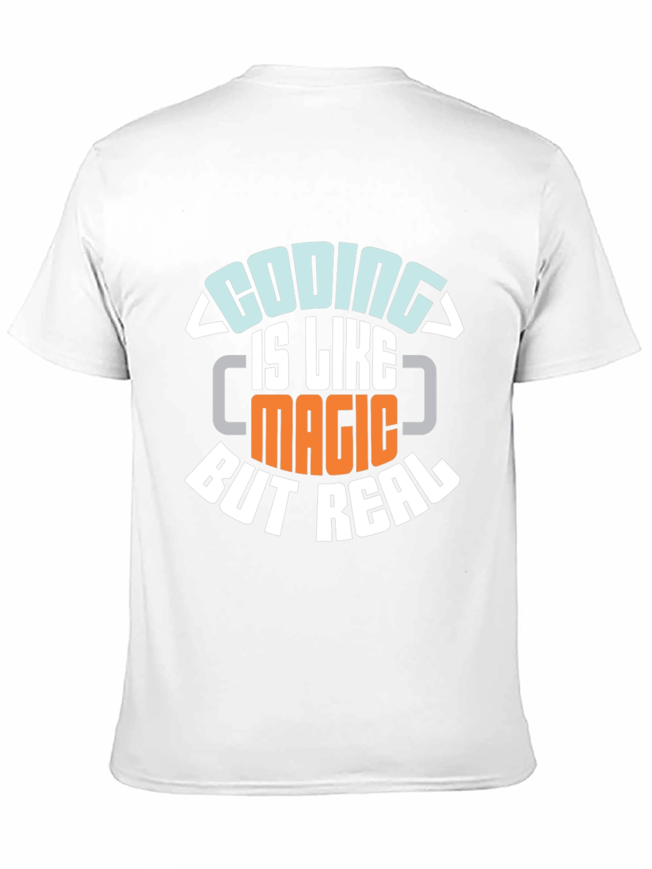 Black Coding is Like Magic But Real T-Shirt view 11