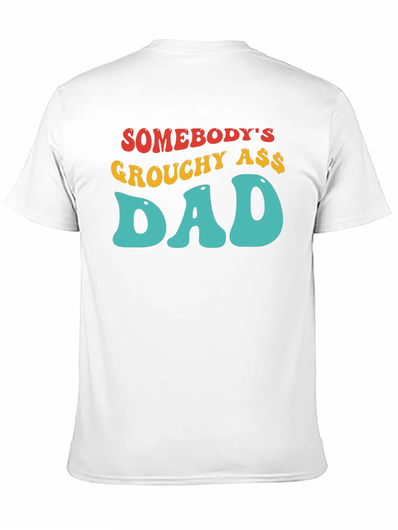Black Grouchy Ass Dad T-Shirt - Black Cotton Tee view 11