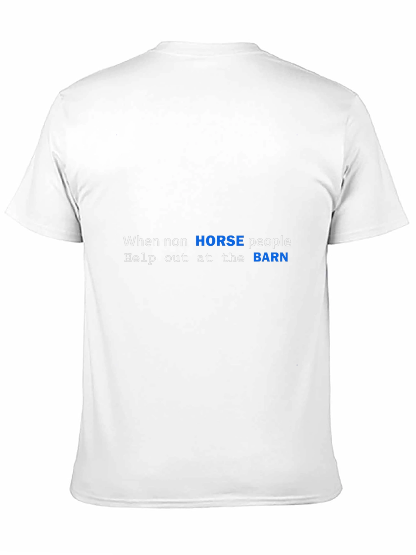 Black Horse People Barn Humor Black T-Shirt view 11