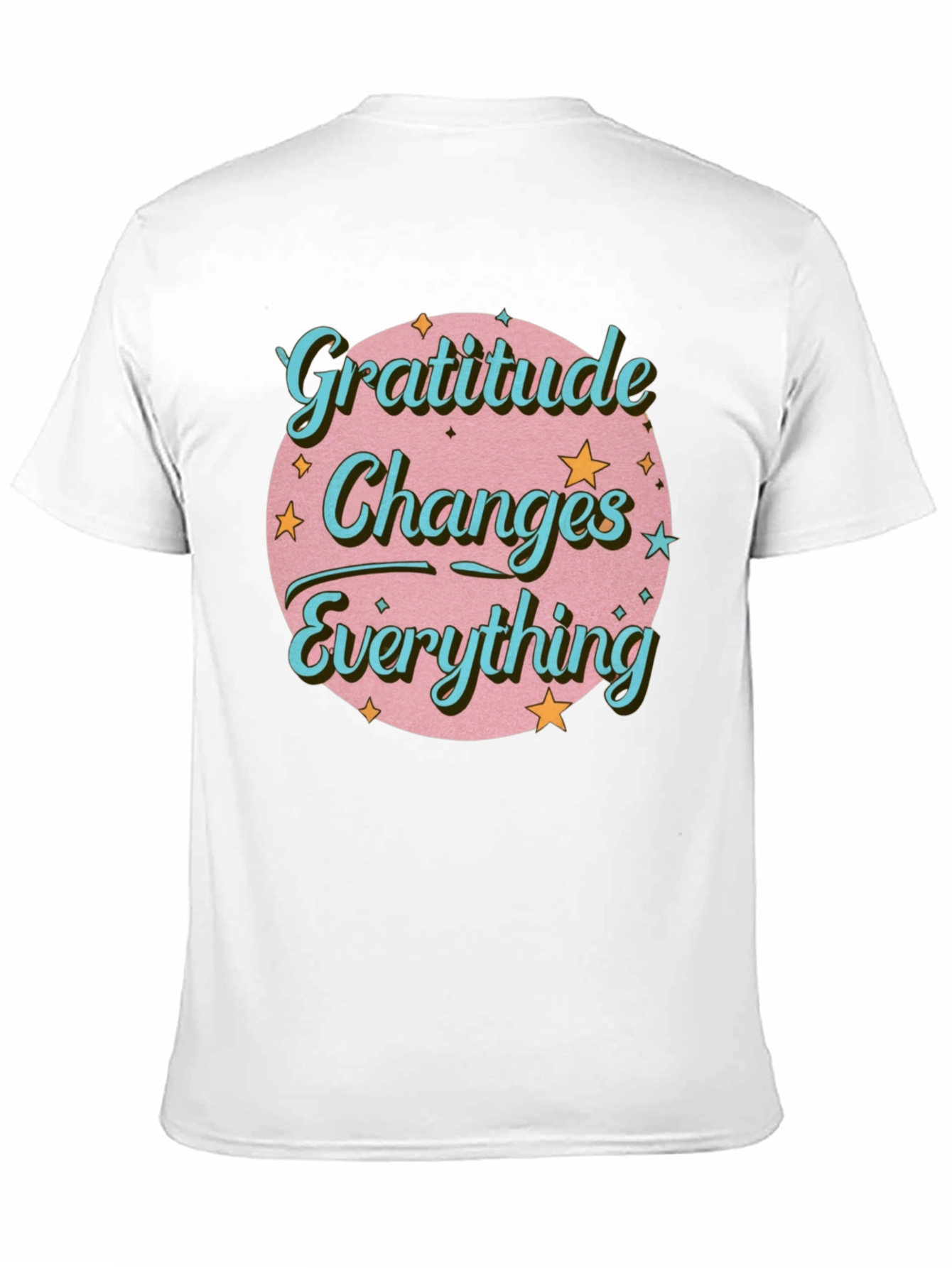 Black Gratitude Changes Everything Graphic T-Shirt view 11