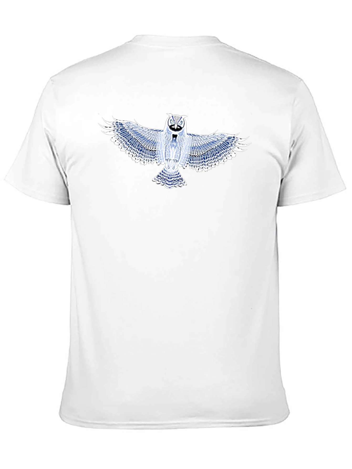 Black Owl Graphic T-Shirt - Black Cotton Blend view 11