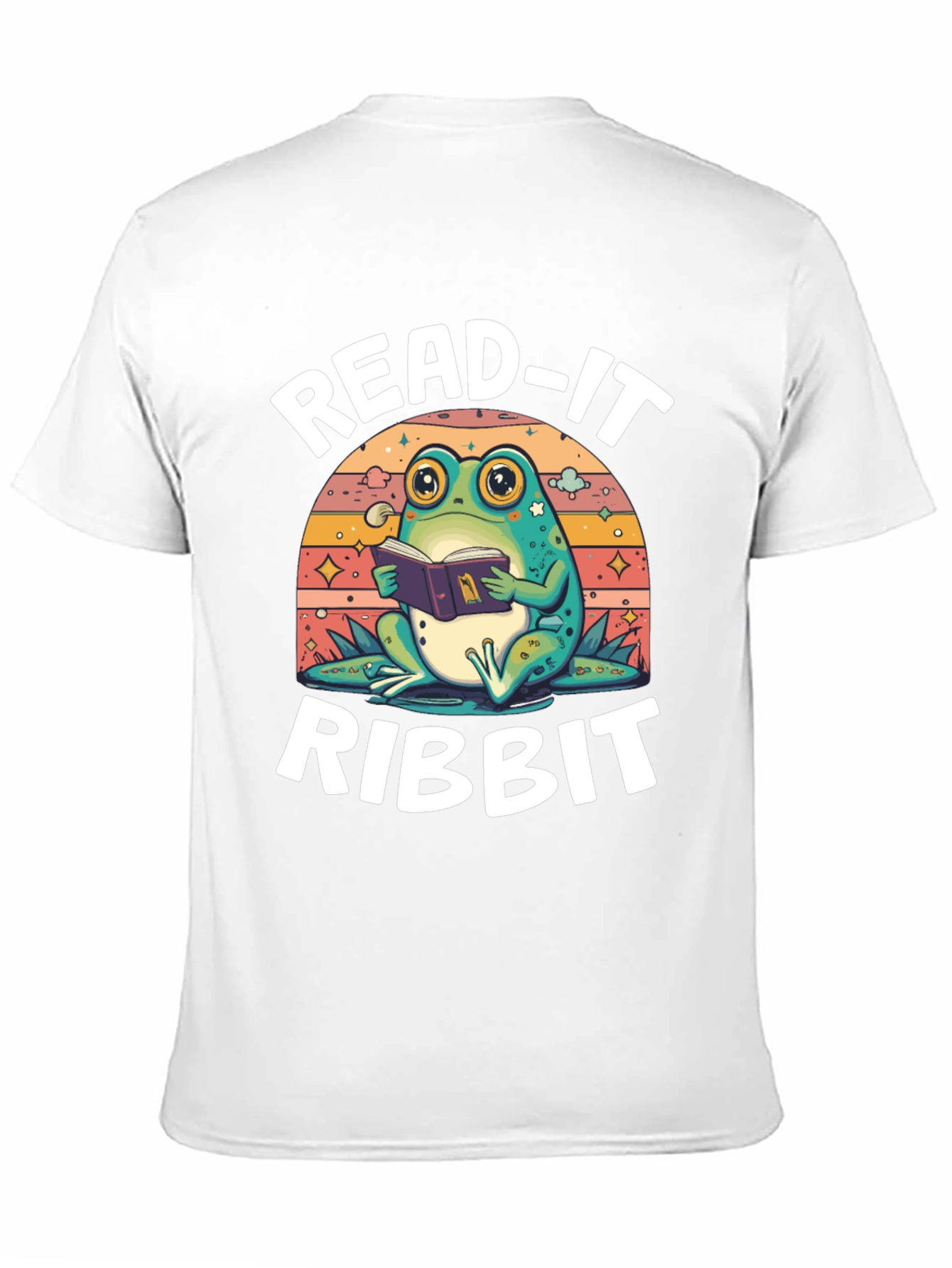 Black Read-It Ribbit Frog Graphic Tee - Book Lover Shirt view 11