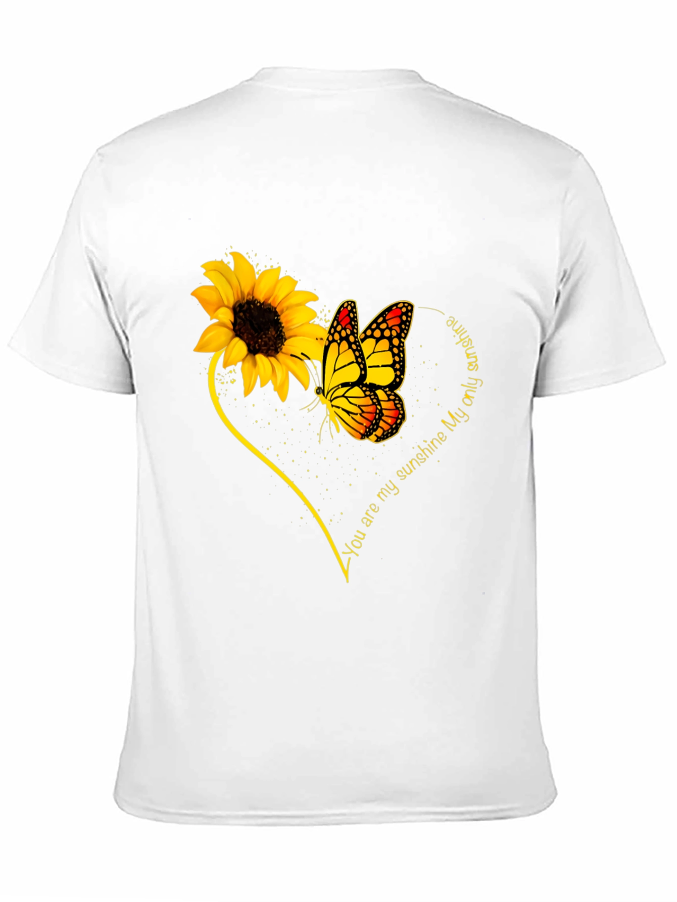 Black Sunflower Butterfly 'You Are My Sunshine' Graphic Tee view 11