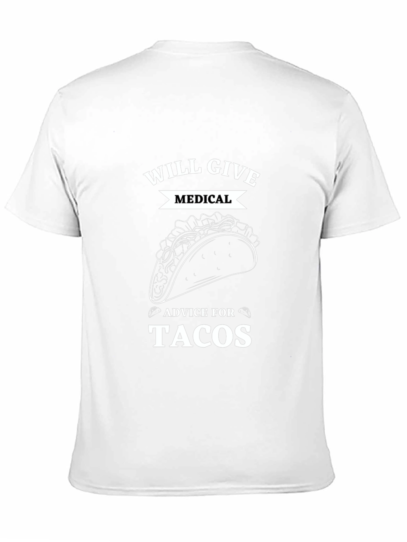 Black Taco Medical Advice T-Shirt view 11