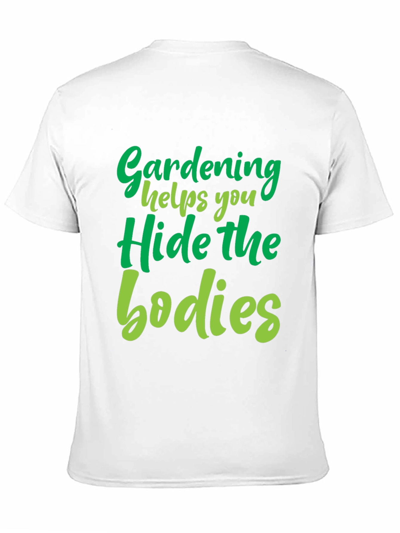 Black Gardening Hide the Bodies Graphic Novelty Tee view 11