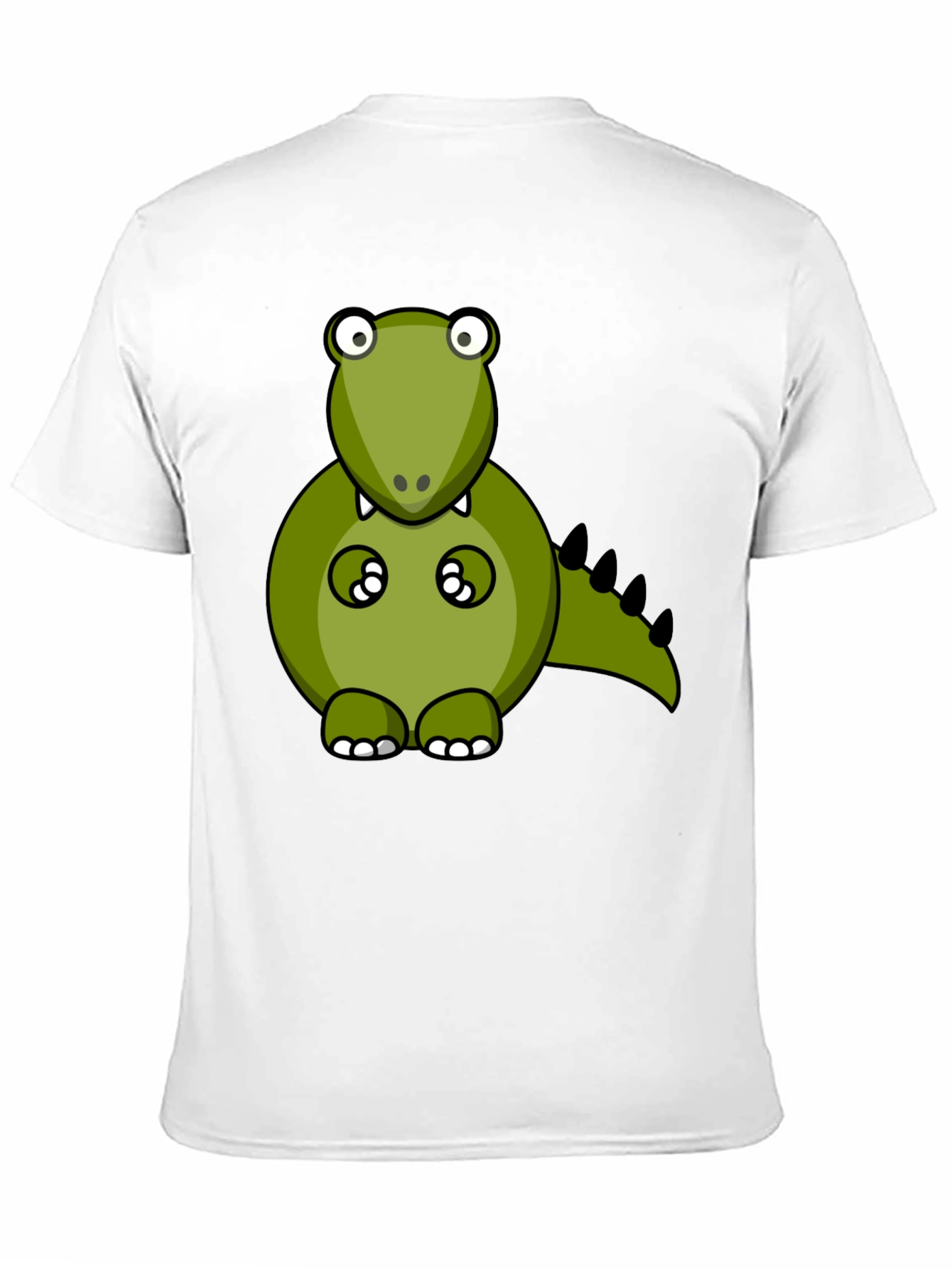 Black Cartoon Dino Graphic Tee - Men's Black T-Shirt view 11
