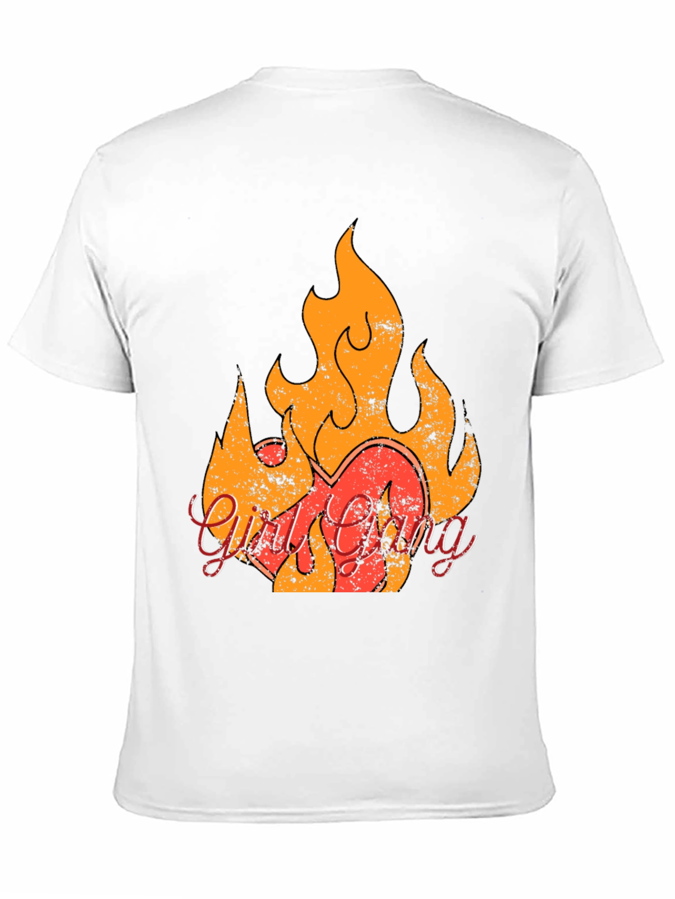 Black Fiery Heart Graphic T-Shirt - Rock & Roll Style view 11