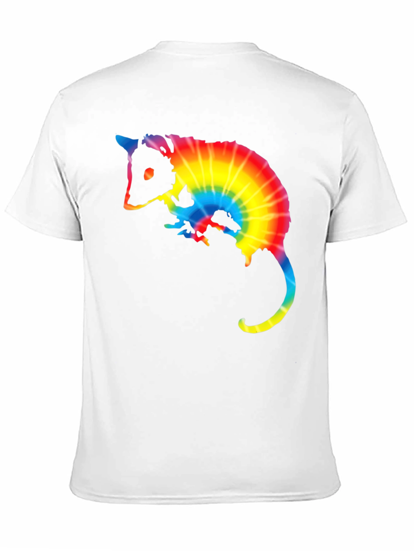 Black Tie Dye Opossum Graphic Tee - Black view 11