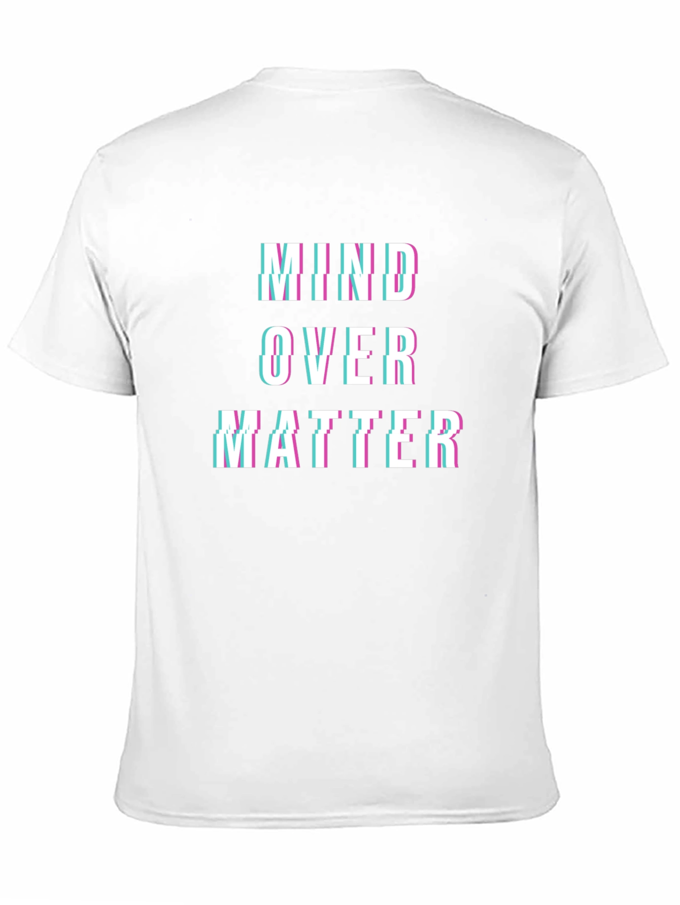 Black Mind Over Matter Glitch T-Shirt view 11