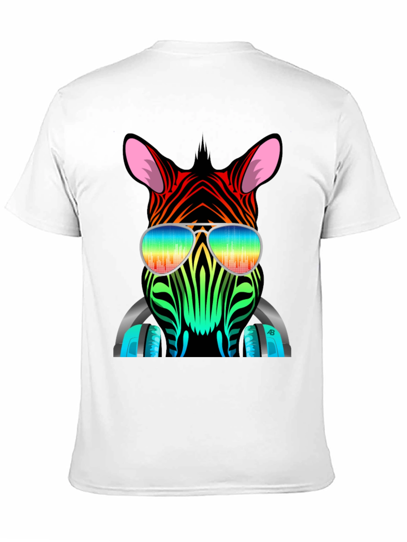 Black Cool Zebra Graphic Tee view 11