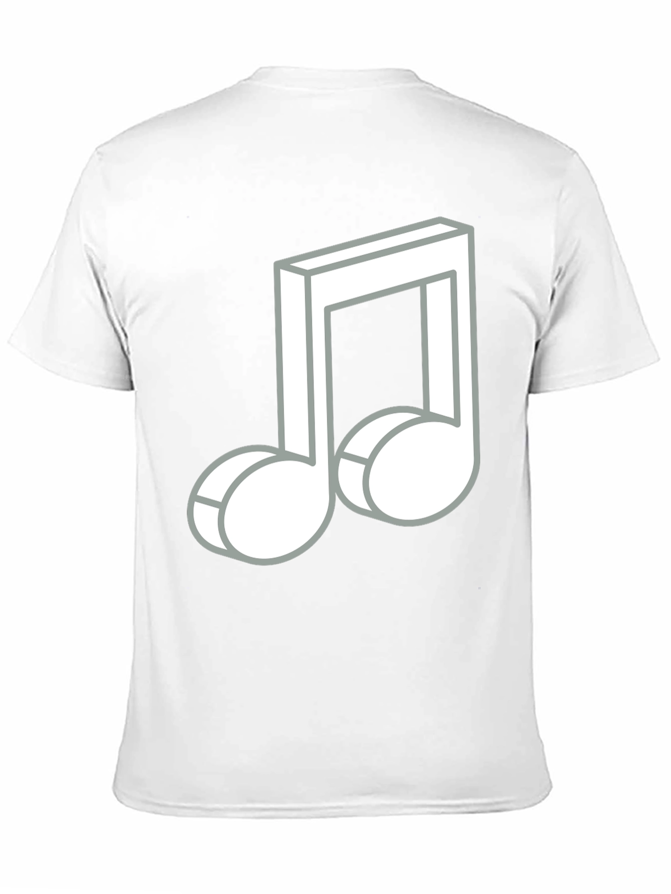 Black Musical Note Graphic Tee - Black Cotton Comfort view 11