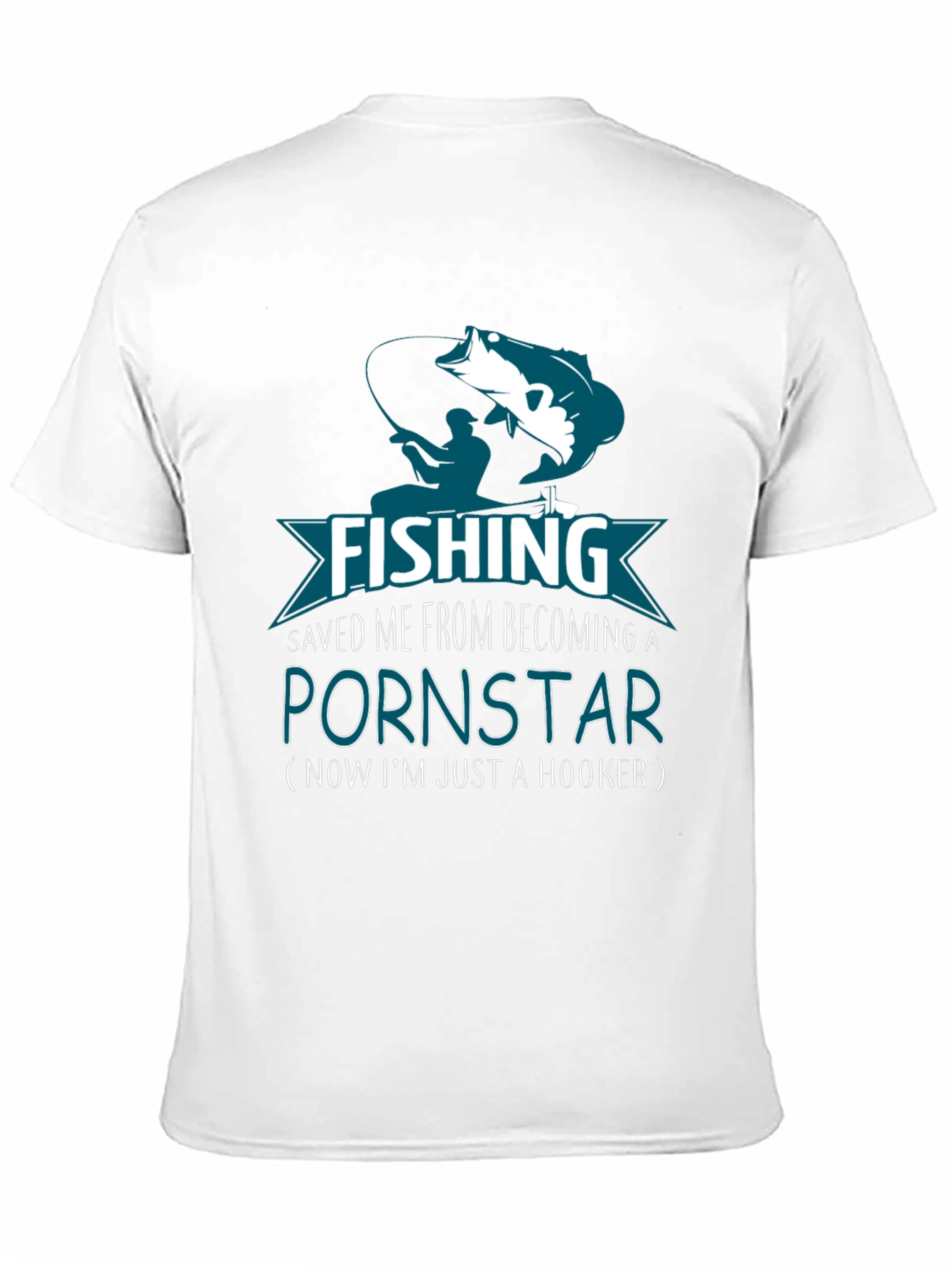 Black Fishing Hook T-Shirt Novelty Gift view 11