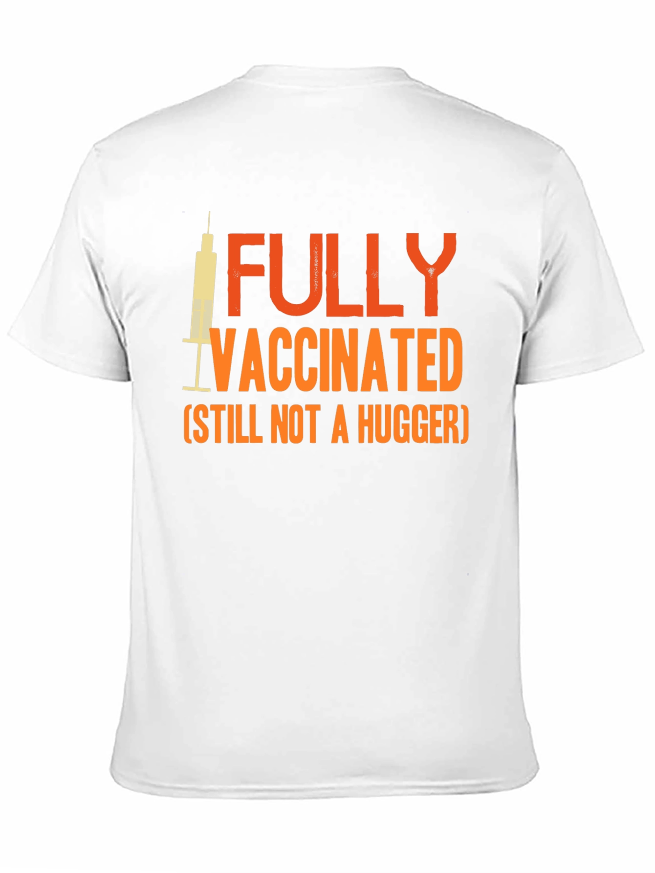 Black Fully Vaccinated Not a Hugger Graphic Tee view 11