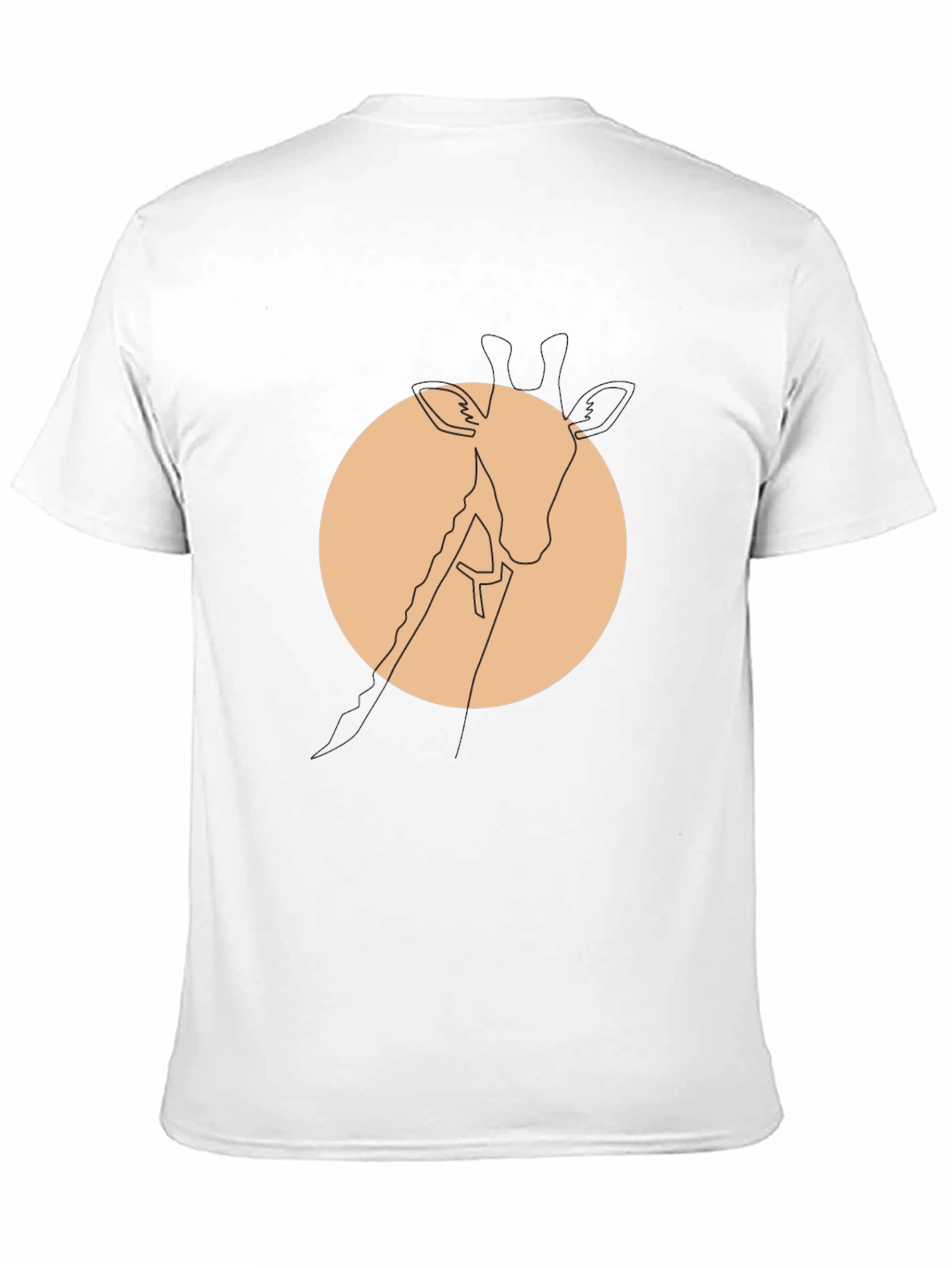 Minimalist Giraffe Tee - Modern Graphic T-Shirt - 11